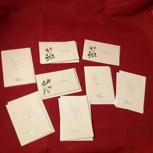 Two models of Merci blank greetings cards lot